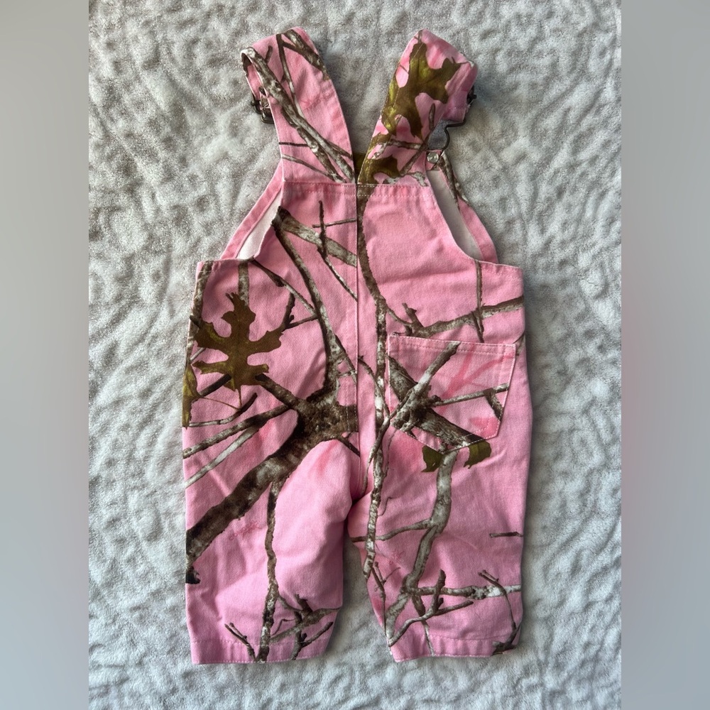 Cabela’s Pink Camouflage Baby Overalls | Size 3M - Picture 5 of 7
